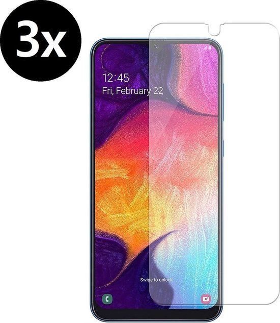 Screenprotector voor Samsung Galaxy A10 - 3 stuks - Glas - Blue filter