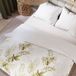Markizeta LIGIERO Serie Housse de couette 220x200 cm Blanc Satin Coton Motif végétal