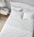 Laura Ashley Katoenen flanellen beddengoedset, Rosalie grijs, Queen