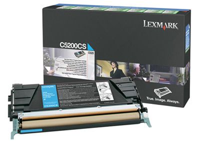 Lexmark C530dn Cyaan Toner Cartridge - 1500 Pagina's - C5200CS
