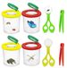 Merkloos Bekerloepset - Insectenobservatiebox - 4 stuks - 3x en 5x vergroting - Kinderen - Outdoor