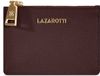 Lazarotti Bologna Leather Zip Etui Kaarthouder - Burgundy