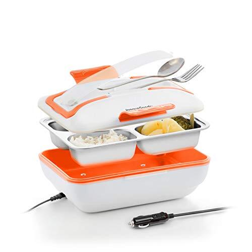 Innovagoods Elektrische lunchbox voor auto's, wit, 25 x 11,5 x 19 cm