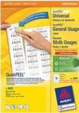 Avery Etiket 64x50mm Wit - Doos 100 Vel
