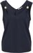 WE Fashion Dames top met gouden accenten - Donkerblauw - Maat XXL