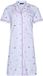 Rebelle Dames Nachthemd Relax Bio Katoen Doorknoop Gestreept Blauw/Wit Maat 36