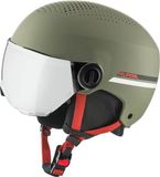 Alpina Zupo Visor Q-Lite Junior Skihelm Met Vizier | Olive Red Matt | Maat: 48 - 52 cm