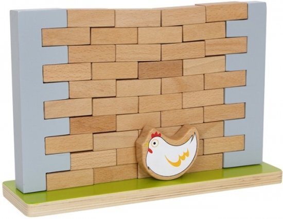 Small Foot Houten wiebelmuur spel 25 x 7 5 x 17 cm