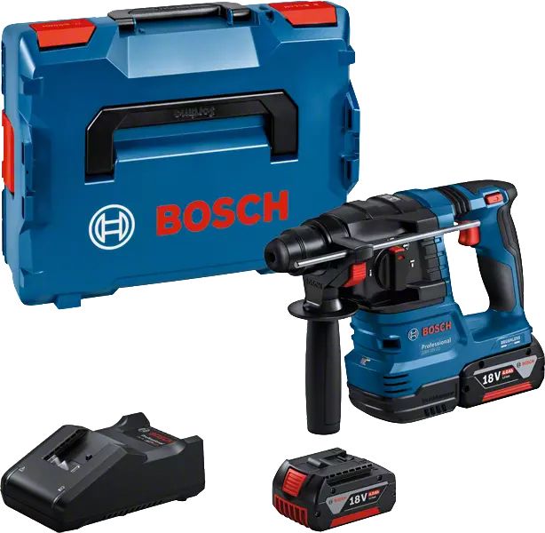 Bosch GBH 18V-22 Professional SDS-plus Accu Combihamer Set | 18V | 2x 4.0Ah | L-Boxx