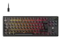 Corsair K70 CORE TKL Clavier de jeu USB QWERTZ Belge Noir