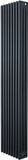 MonsterShop Traditionele 4-kolom radiator - verticaal - grijs - 1800x380 mm