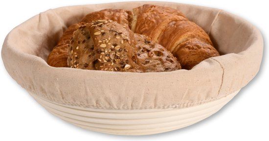 Kesper Broodmandje - Rotan - Licht beige - 25 x 8 cm