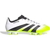 adidas PREDATOR CLUB Firm Ground/Multi Ground Football Boots, Cloud White/Core Black/Lucid Lemon, 44 2/3 EU