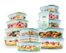 GOURMETmaxx Boîtes de conservation en verre Klick-it, Set de 12