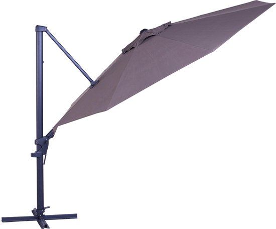 Madison Parasol Monaco Flex Round 330 cm Taupe