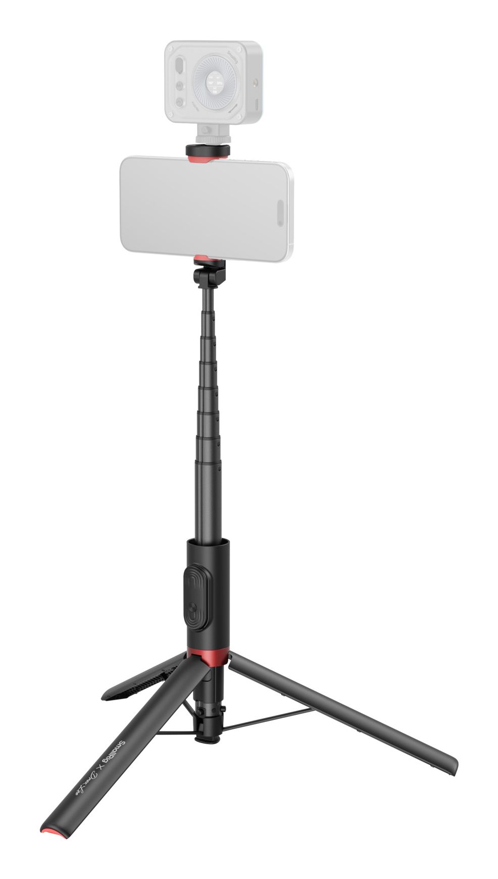 SmallRig ST30 Lite Selfie Stick - Smartphone - Black/Red