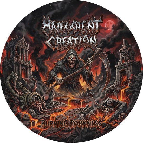 Burning Malevolent Creation Burning Darkness 7" Vinyl Picture Disc