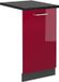 Vicco R-Line Vaatwasserfrontpaneel – 45 cm, WB Antraciet Rode hoogglans