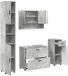 vidaXL Badkamermeubel Set 4 st Beton Grijs 35 x 30 x 192 cm