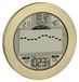 OEM Weerstation Meteomar, luchtdruk, temperatuur, radio-klok, goud