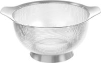 HENDI Geperforeerd vergiet – roestvrij staal – met voet en grepen – ⌀260x140 mm
