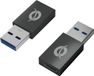 Conceptronic DONN10G USB-A naar USB-C Adapter Zwart