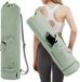 Sportsnew Sac de yoga avec porte-bouteille et poche humide - Sac de transport multifonctionnel pour tapis de yoga et articles de sport - noir