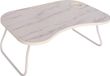 OEM Shenzhen Haorui Industrial Technology Co., Ltd. Één maat laptoptafel - verstelbare tafel met opbergruimte - Wit-Marmer