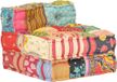 vidaXL Poef Modulair Stof Patchwork