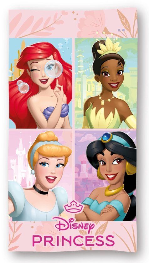4KidsOnly Disney Princess Magical strandlaken 70 x 140 cm - polyester