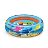 Mondo Opblaasbaar zwembad met 2 ringen, uniseks, voor kinderen, lichtblauw, oranje, diameter 100 cm