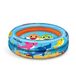 Mondo Opblaasbaar zwembad met 2 ringen, uniseks, voor kinderen, lichtblauw, oranje, diameter 100 cm