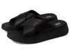 Fitflop F-mode Leather Flatform Cross Slides Damessandalen