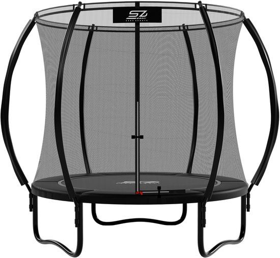 Senz Sports Trampoline met Veiligheidsnet - Premium - 244 cm - Rond - Zwart - J5000 serie
