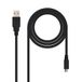 USB 2.0 type A/M naar Micro USB B/M-kabel, 3,0 m, ideaal voor het opladen en gegevensoverdracht op mobiele en elektronische apparaten.