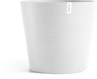 Ecopots Amsterdam 70 - Pure White - Ø70 x H61,3 cm - Ronde witte bloempot
