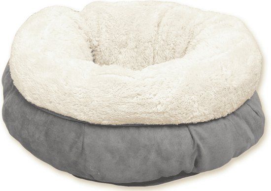 All For Paws AFP Lambswool Donut Bed Grey