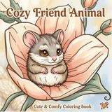Cozy Friend Animal Coloring Book