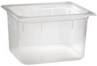 Merkloos Kunststof GN Container 1/6 GN, 65mm Diep (PP), Set van 2 Stuks