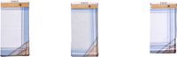 Tiseco Herenzakdoeken Primo 3 - 40 x 40cm - 12 Stuks - 100% Katoen