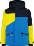 CMP Veste Enfant Fix Hood Blauw Colorblock Unisexe Ski Veste Enfants 152