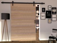 LIVOURNE Porte coulissante 106 cm sonoma