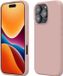 kwmobile telefoonhoesje geschikt voor Apple iPhone 16 Pro - Hoesje met siliconen coating - Smartphone case in oudroze