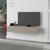 Hocus Picus Zwevend TV Meubel 2 Deuren - Zandsteen - 135x32x25 cm