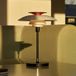 Louis Poulsen PH80 lampe de table rechargeable, blanc/rouge/chrome