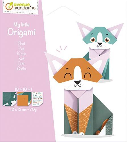 Avenue Mandarine Origami, chat 20 flles 12x12 OR508C