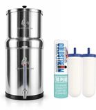 Aquaticstream 8.5L Gravity Filtration System™ | Coldstream FTO+ Filters + 7" Stainless Steel WaterView