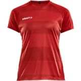 Craft Progress Shirt Korte Mouw Dames - Rood | Maat: M
