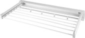 Étagère murale - Sèche-linge extensible - Design discret - Convient pour salle de bain et balcon - Aluminium et ABS - 2 kg par barre - Blanc
