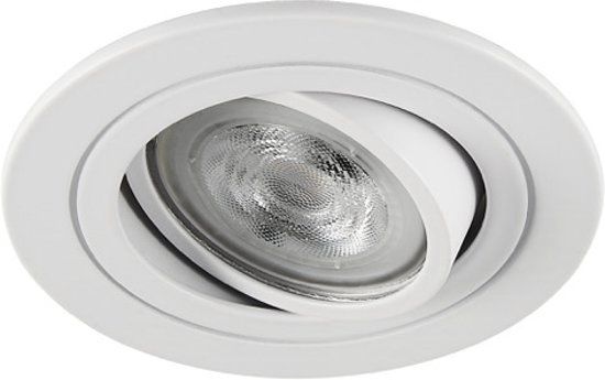 Philips Gijs LED inbouwspot - Rond - Wit - Dimbaar - 4W - Extra Warm Wit